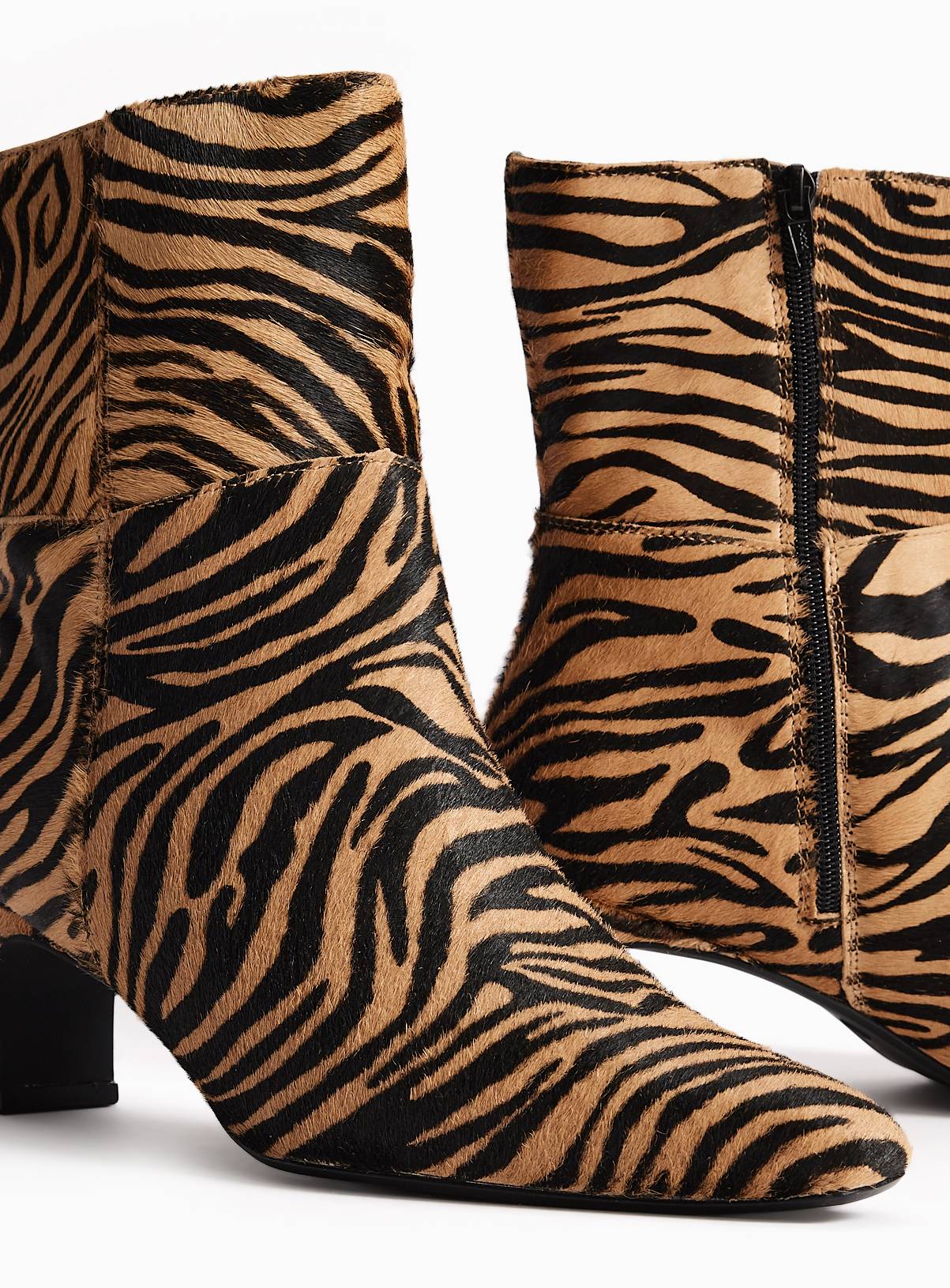 Zebra Pony Blade Heel Boots 4 - Image 3